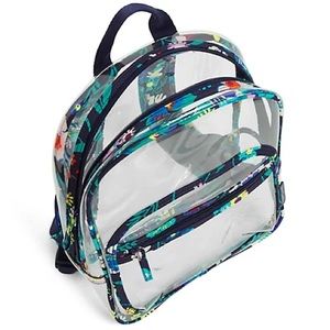 Vera Bradley Clearly Colorful Moonlight Garden Clear Backpack